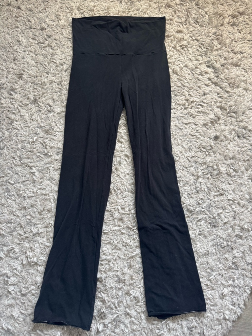Skims Black Foldover Pant